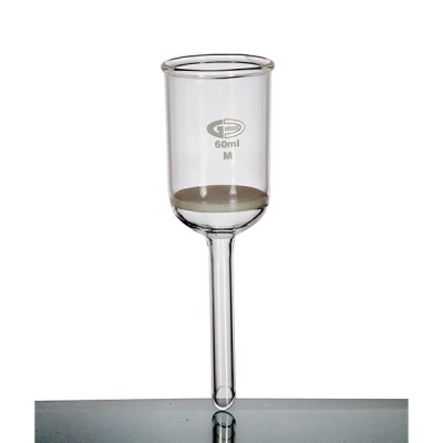 BUCHNER FUNNEL WITH FRITTED DISC, BOROSILICATE GLASS